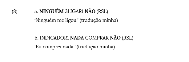 A negação nas línguas sinalizadas